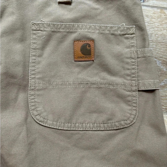 Carhartt Original Dungaree Fit Khaki Men's Pants Size 42x 30 - Picture 7 of 10
